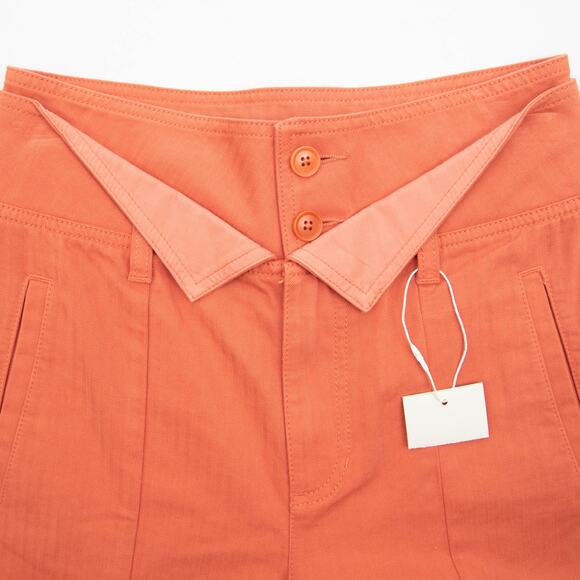 Joie Burnt Orange High Rise Double Waistband Cargo Pants Size 4 - Picture 5 of 9
